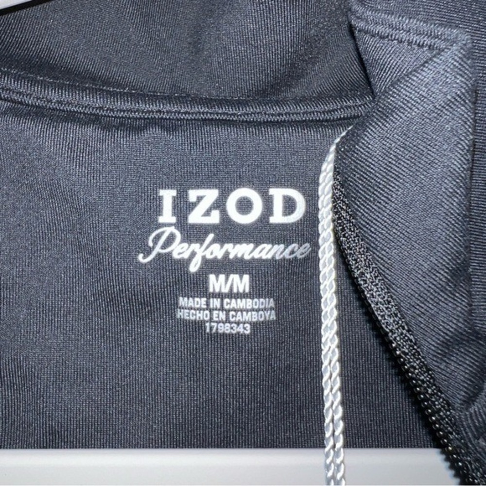 IZOD Performance Womens Medium Black Sleeveless Shirt Golf Tennis Polo‎ Sport - Picture 2 of 8